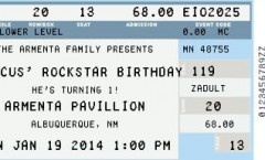 Atticus' Rockstar Birthday